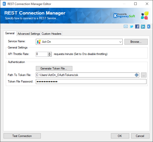 SSIS REST Act-On Connection Manager